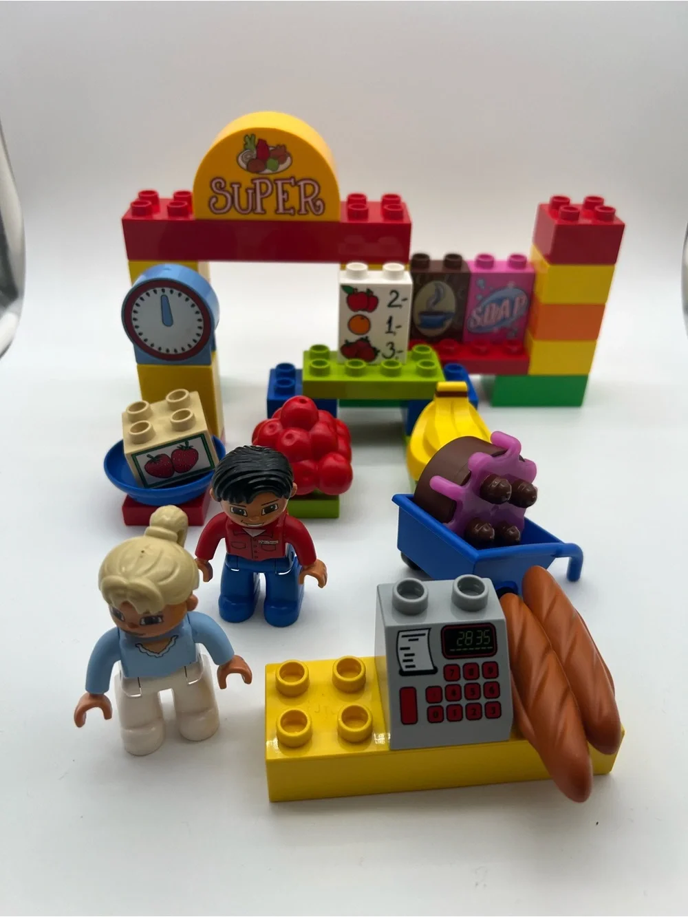 LEGO DUPLO Supermarket - Shop, 2 figures, pretend play food - Toddler toy